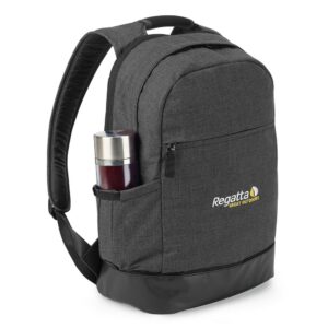 Heritage Supply Tanner Laptop Backpack - Charcoal Heather-Black