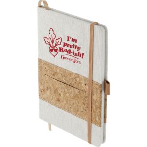 5.5" x 8.5" FSC® Mix Recycled Cotton Cork Notebook