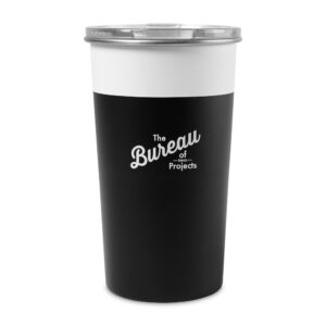 Arlo Colorblock Stainless Steel Tumbler - 20 Oz. - White-Black