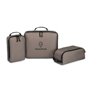 Renew rPET 3 Piece Packing Cube Set - Brindle