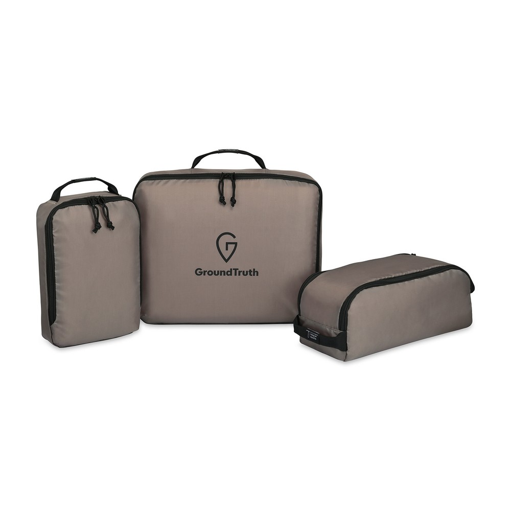 Renew rPET 3 Piece Packing Cube Set - Brindle