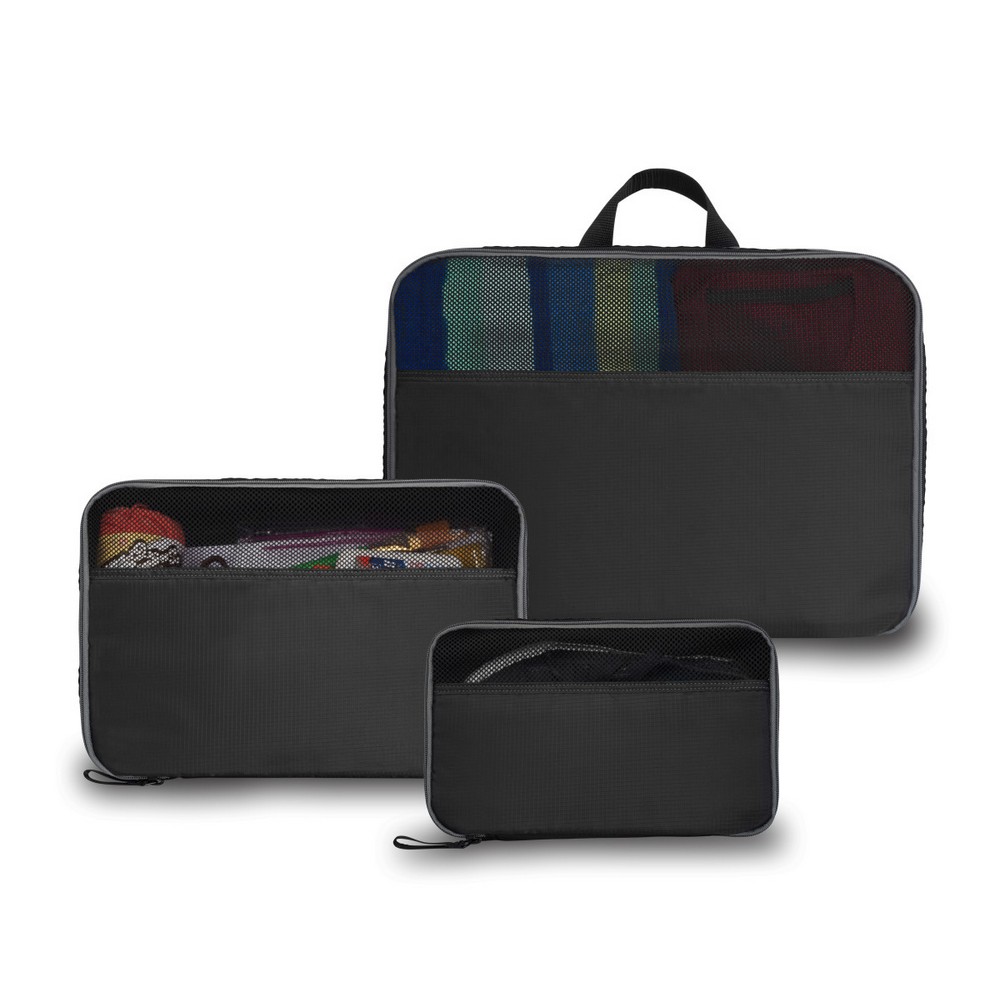 Jetsetter 3 Piece Packing Cube Set - Black
