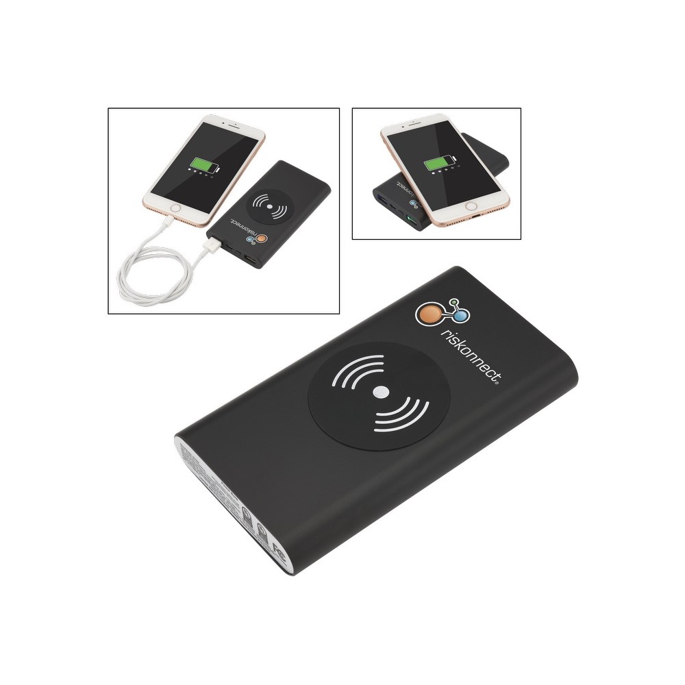 UL Cert Tri-Way Wireless/ Power Bank 10,000mAh
