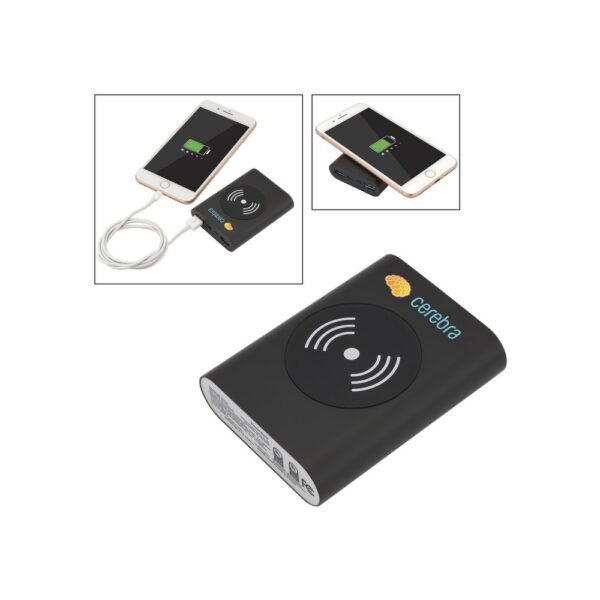 UL Cert Tri-Way Wireless & Power Bank 5000mAh
