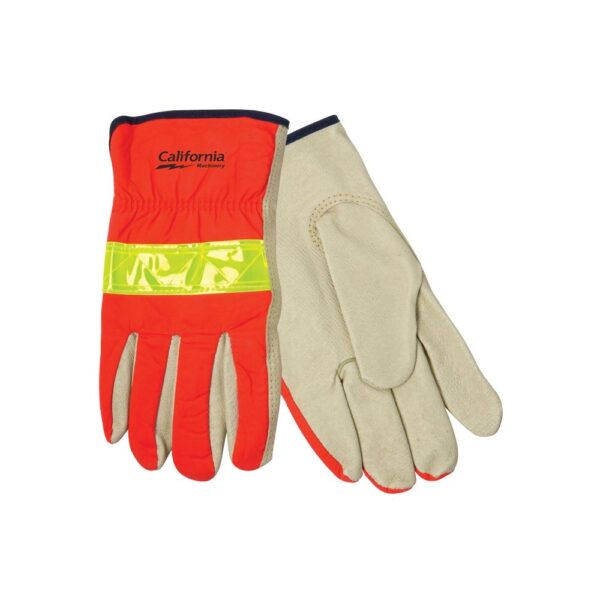 Hi-Viz Leather Driver's Glove