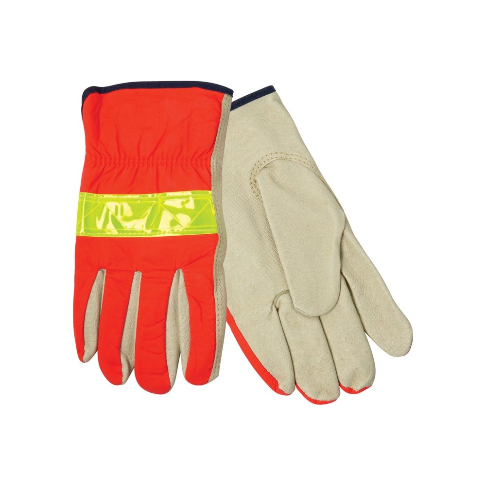 Hi-Viz Leather Driver's Glove