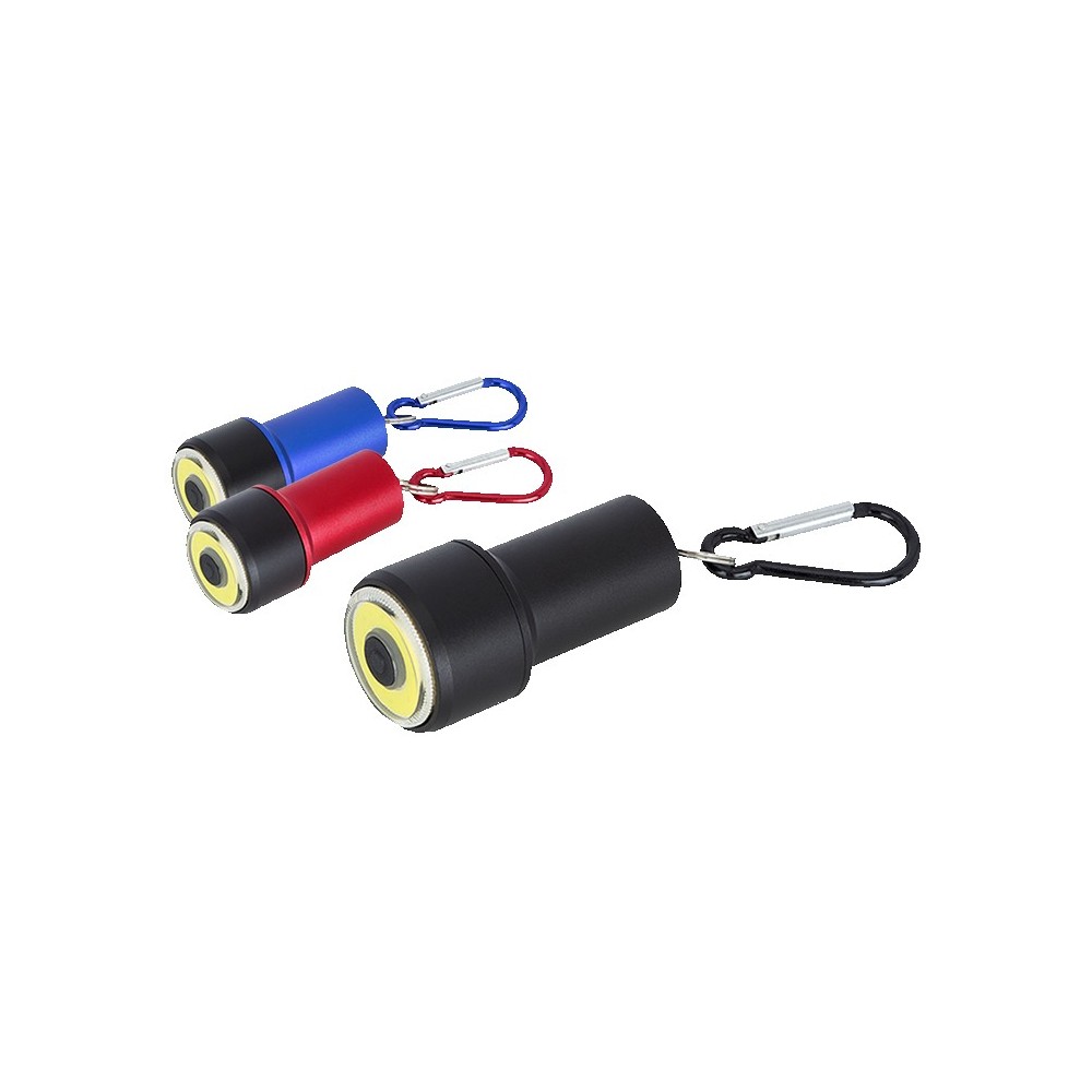 Mini COB Flashlight with Carabiner
