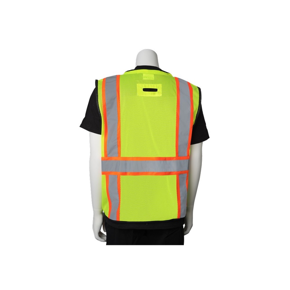 Two-Tone 11 Pocket Tech-Ready Mesh Surveyors Vest