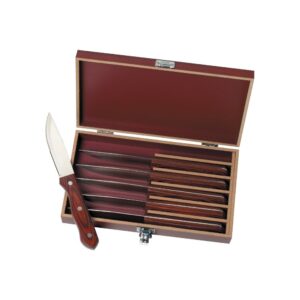 Manchurian Ash 6-Piece Steak Knife Slim Case Set