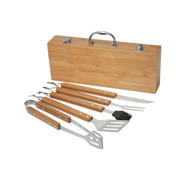 Grill Master 5pc Bamboo BBQ Set