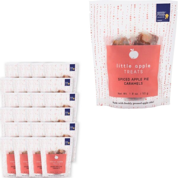 Little Apple Treats Spiced Apple Pie Caramels: 1.8 oz Pack