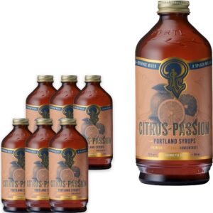 Portland Soda Works Citrus Passion Fruit Syrup: 6 Pack