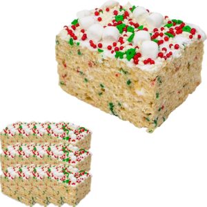 Treat House Christmas Confetti Rice Krispie Treat Bar: 6 oz