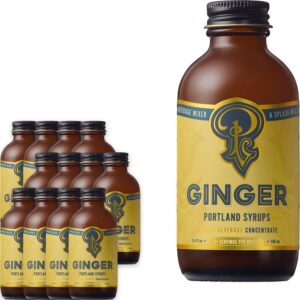 Portland Soda Works Ginger Syrup: 12 Pack