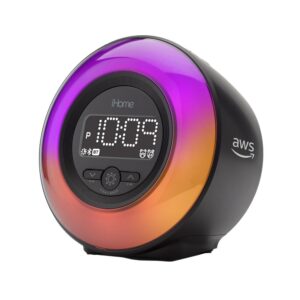iHome Powerclock Glow Bluetooth Color Changing Alarm Clock IBT295B