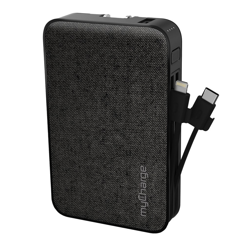 myCharge Powerhub Ultra 10,000mAh Everything Built in Portable Charger