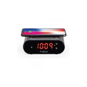 Timex Wireless Charging Dual Alarm Clock - Black