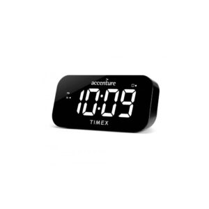 Timex Dual Alarm Clock With Jumbo Display and Usb Charging - Black