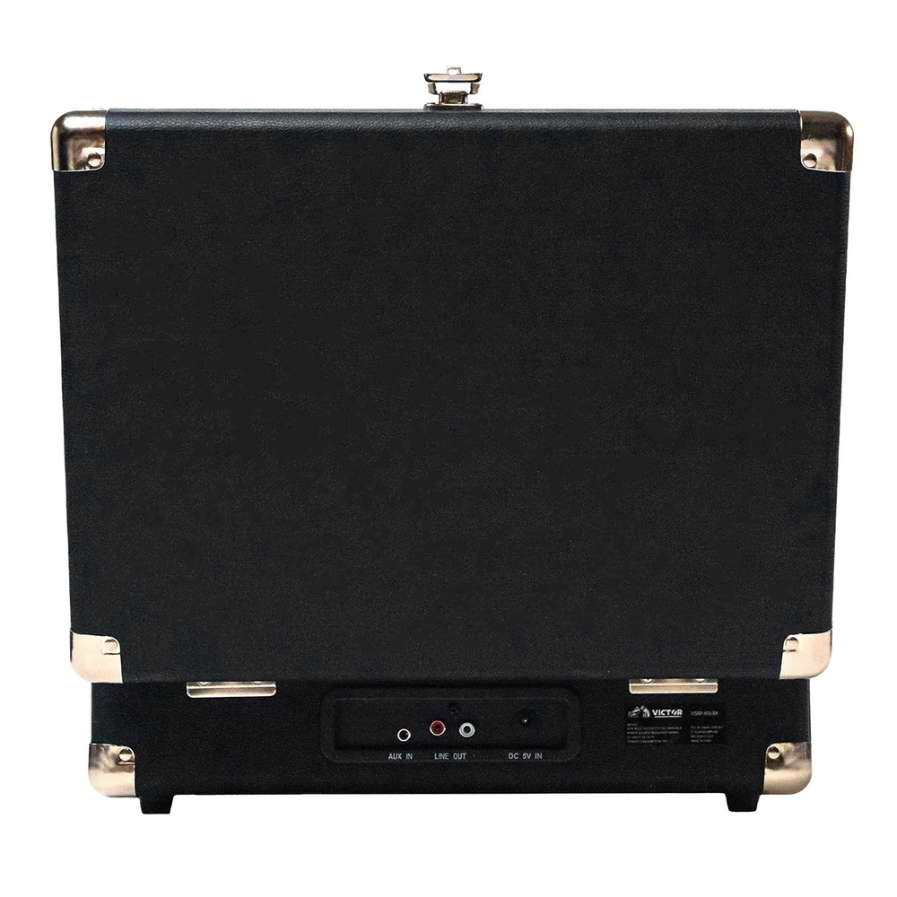 Victor Metro Dual Bluetooth Suitcase Turntable - Black
