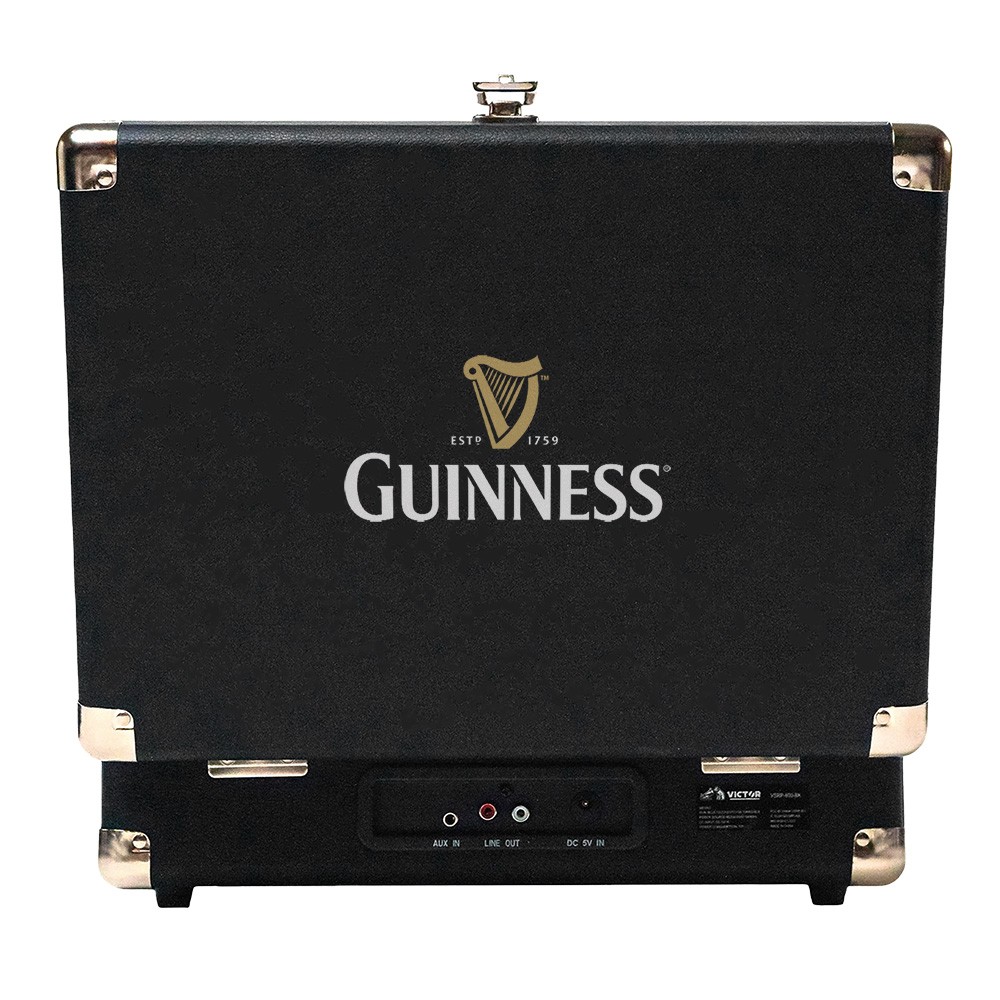 Victor Metro Dual Bluetooth Suitcase Turntable - Black