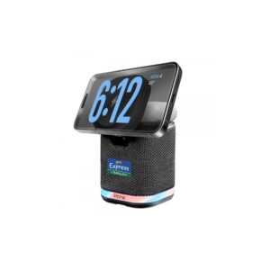 iHome Dual Wireless Charging Stand with Bluetooth Speaker