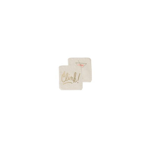 Continued Dripsy Coaster (Natural Canvas)