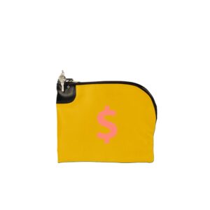 10.5"x9" Laminated Nylon Curved Zipper Bank Bag w/Standard Swing Lock