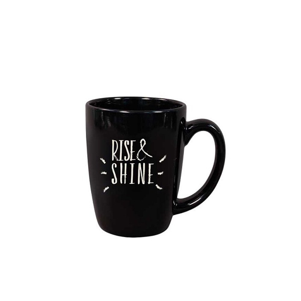 11 Oz. Black Ceramic Challenger Mug