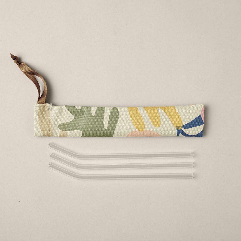 Pouch For Reusable Straws - 4CP Poly (w/Straws)