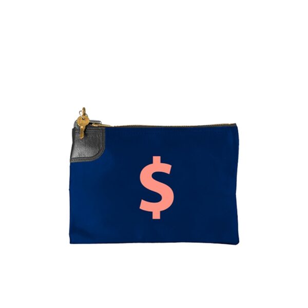 10.5"x9" Expanded Vinyl Bank Bag w/Standard Swing Lock