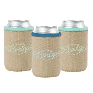 Liam Burlap Neoprene Can Insulator