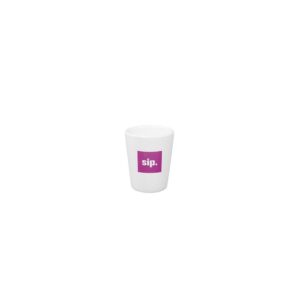 1 1/2 Oz. White Ceramic Shot Glass