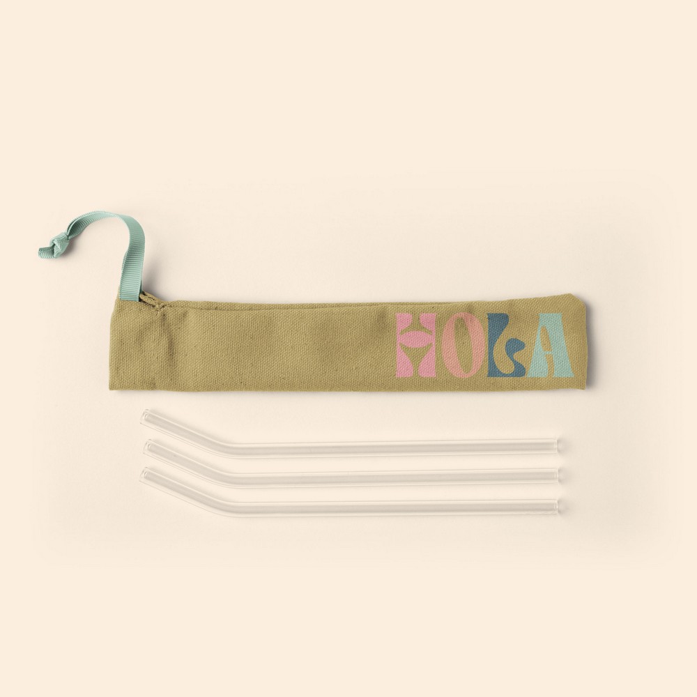 Pouch For Reusable Straws - 4cp Pigment Dyed Canvas