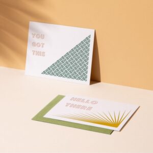 4.25"x5.5" Flat Letterpress Card