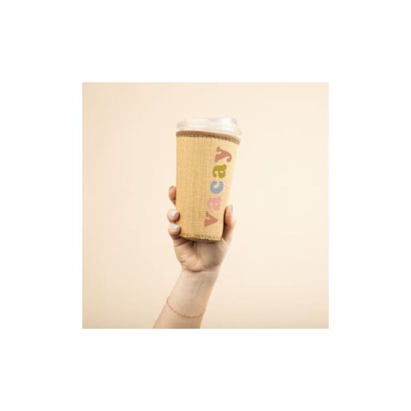 Coffee Sleeve - Large - Burlap Neoprene