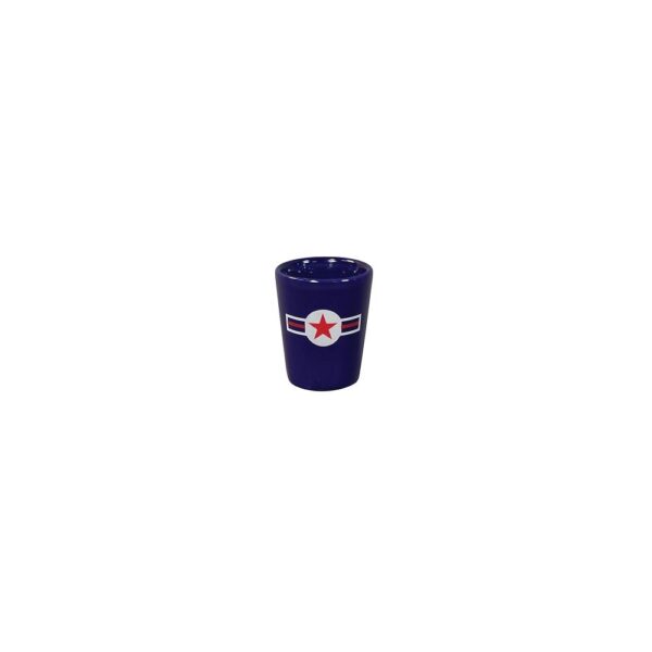 1 1/2 Oz. Cobalt Blue Ceramic Shot Glass
