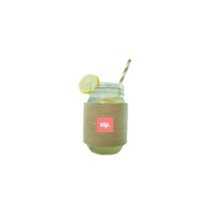 Burlap Jar Sleeve