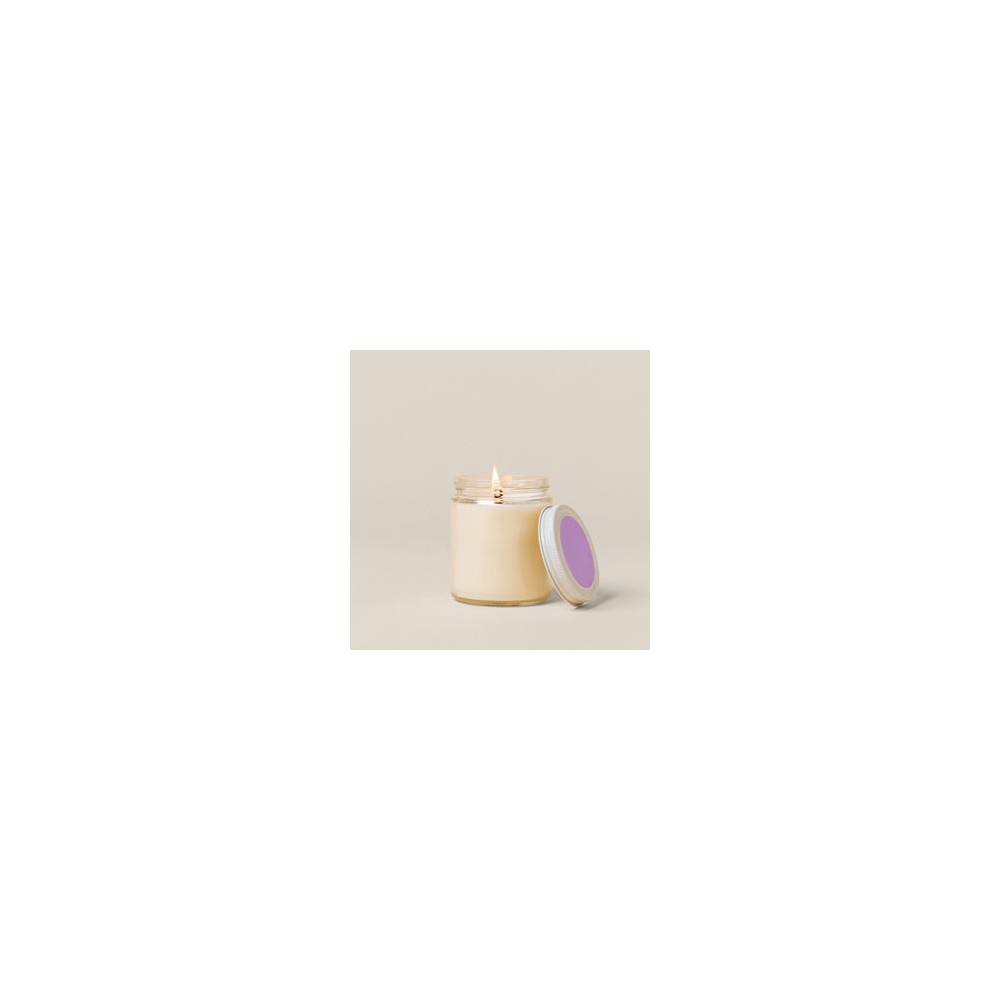Glass Jar Candle w/Lid - Label