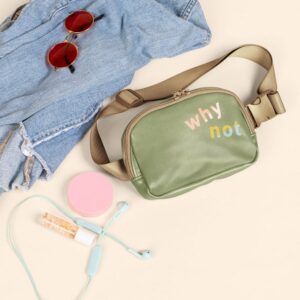Vegan Leather Simple Belt Bag