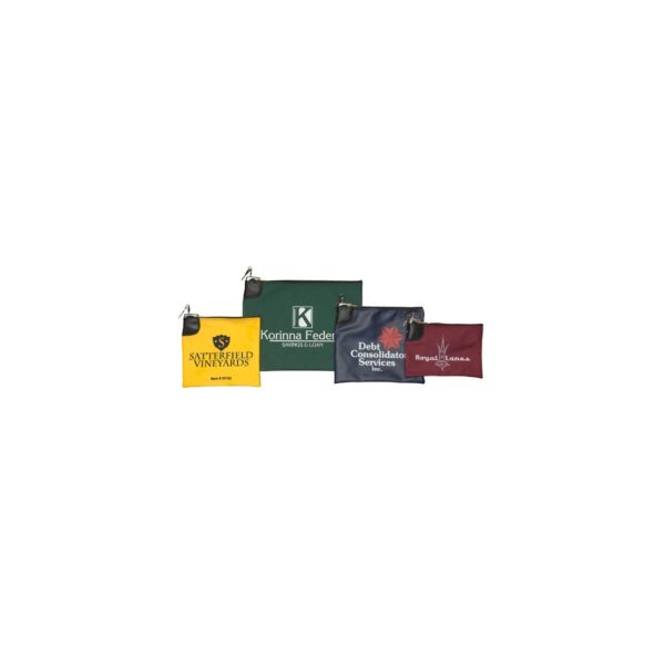 10.5"x7" Laminated Nylon Bank Bag w/Standard Swing Lock