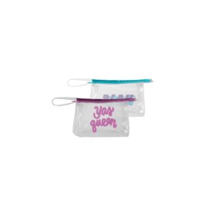 Continued Jetsetter Large Pouch (Clear + Grid Vinyl)