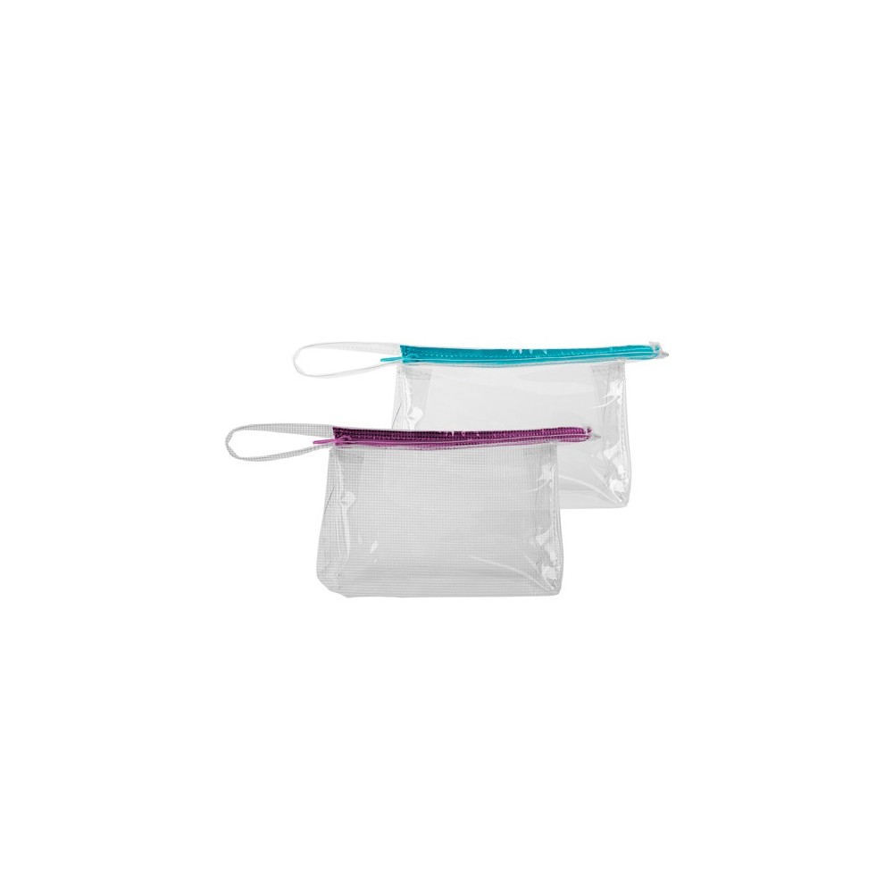 Continued Jetsetter Large Pouch (Clear + Grid Vinyl)