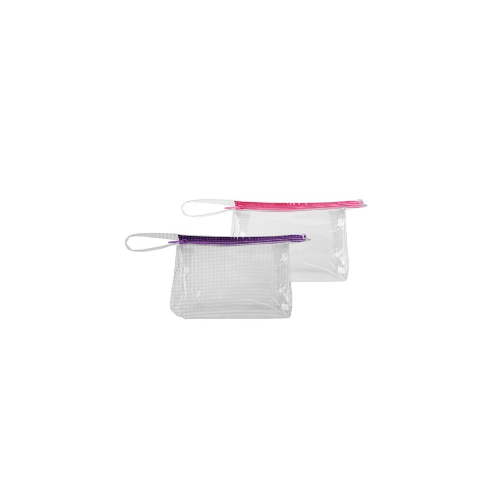 Continued Jetsetter Medium Pouch (Clear + Grid Vinyl)