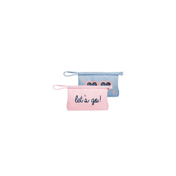 Continued Jetsetter Large Pouch (Colored Canvas & Denim)
