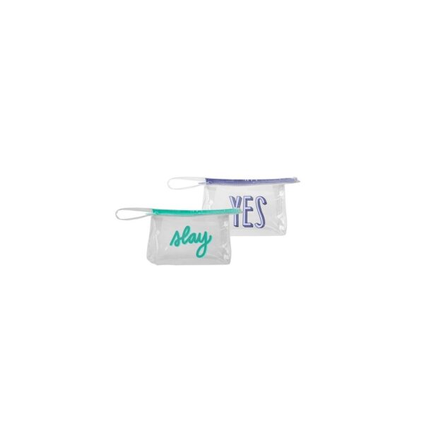 Continued Jetsetter Small Pouch (Clear & Grid Vinyl)