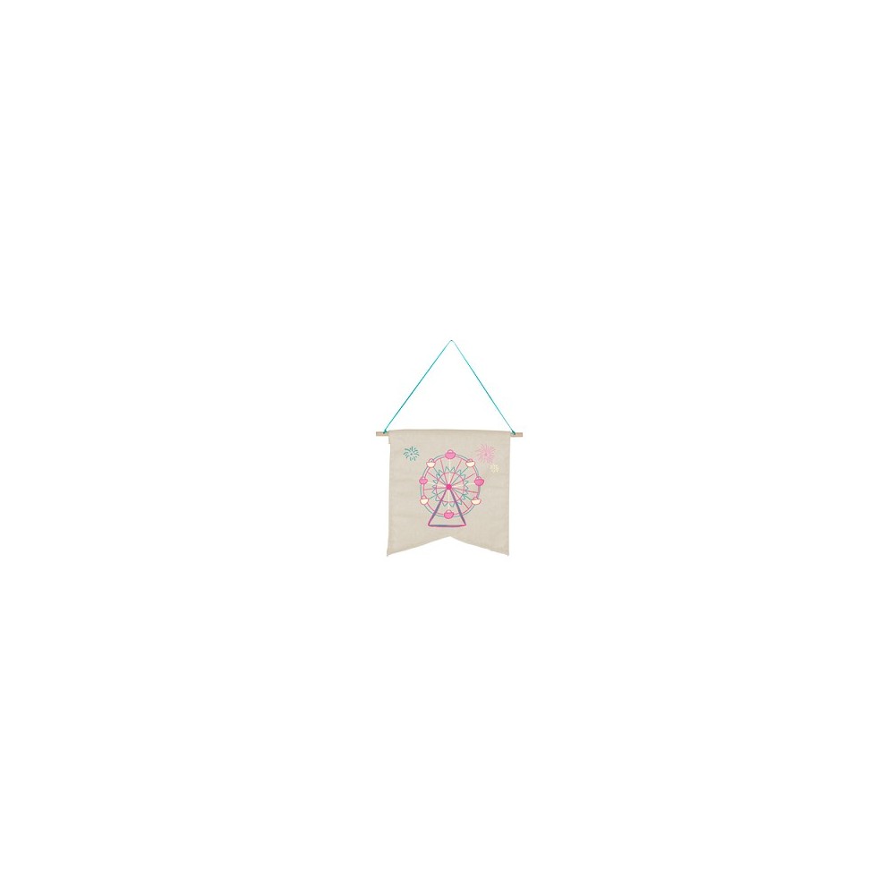 Continued Wallflower Medium Pennant (Natural Canvas)