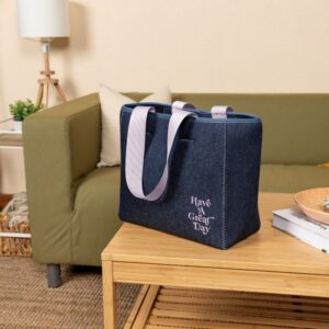 Small Denim Neoprene All Day Tote
