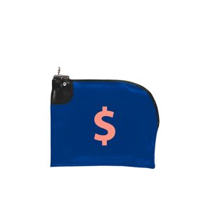 12"x10" Expanded Vinyl Curved Zipper Bank Bag w/Standard Swing Lock