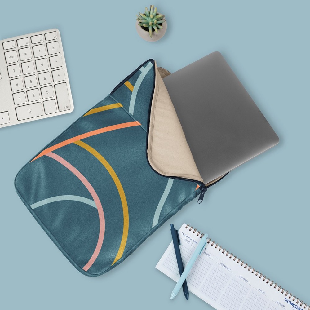 15" Portrait Laptop Sleeve (Vegan Leather)