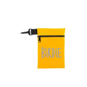 5"x7½" Nylon Golf Ditty Bag w/Zipper & Clip Hook